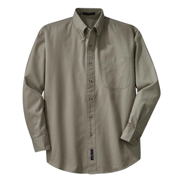 Port Authority Tall Long Sleeve Twill Shirt. - Port Authority Tall Long Sleeve Twill Shirt. - Image 18 of 39