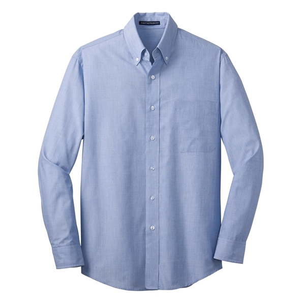 Port Authority Tall Crosshatch Easy Care Shirt. - Port Authority Tall Crosshatch Easy Care Shirt. - Image 1 of 39