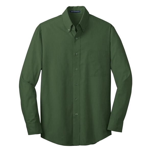 Port Authority Tall Crosshatch Easy Care Shirt. - Port Authority Tall Crosshatch Easy Care Shirt. - Image 6 of 39