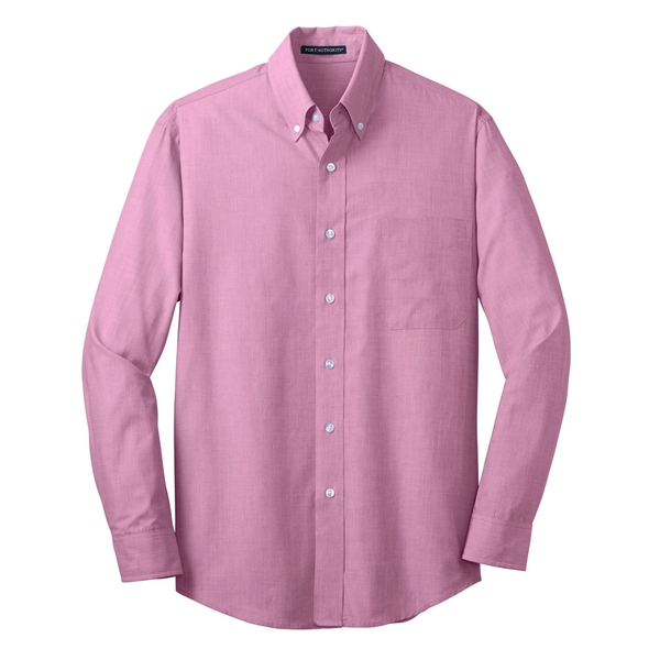 Port Authority Tall Crosshatch Easy Care Shirt. - Port Authority Tall Crosshatch Easy Care Shirt. - Image 14 of 39