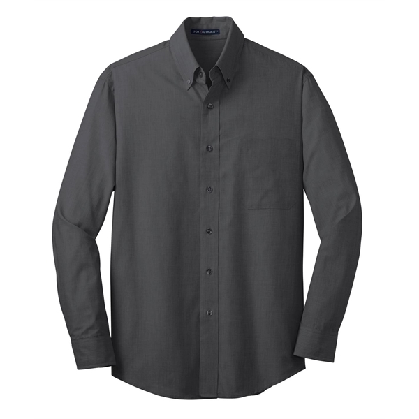 Port Authority Tall Crosshatch Easy Care Shirt. - Port Authority Tall Crosshatch Easy Care Shirt. - Image 22 of 39