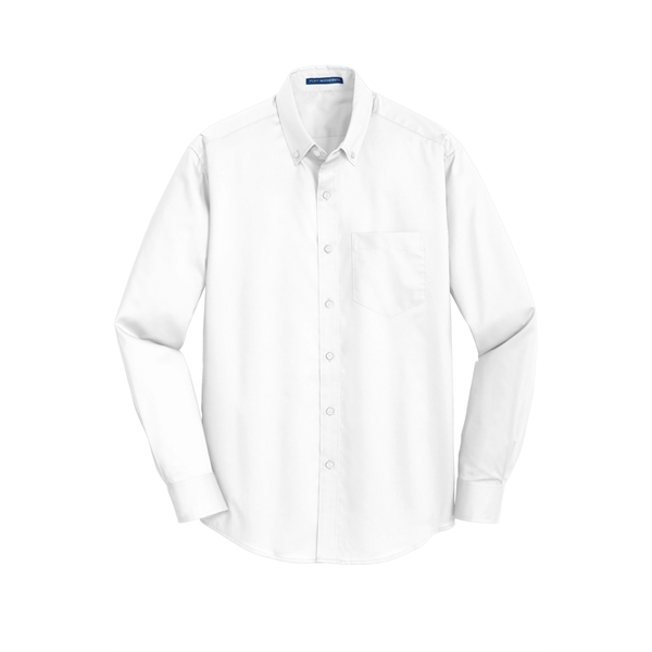 Port Authority Tall SuperPro Twill Shirt. - Port Authority Tall SuperPro Twill Shirt. - Image 14 of 20