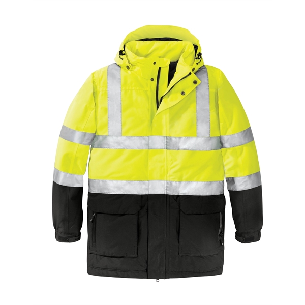 Port Authority ANSI 107 Class 3 Safety Heavyweight Parka. - Port Authority ANSI 107 Class 3 Safety Heavyweight Parka. - Image 0 of 4