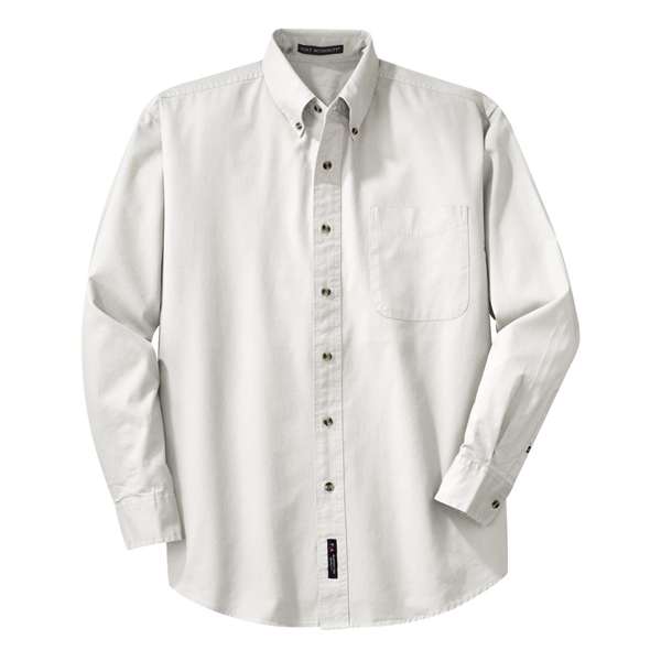 Port Authority Long Sleeve Twill Shirt. - Port Authority Long Sleeve Twill Shirt. - Image 8 of 38