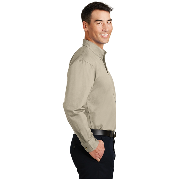 Port Authority Long Sleeve Twill Shirt. - Port Authority Long Sleeve Twill Shirt. - Image 11 of 38