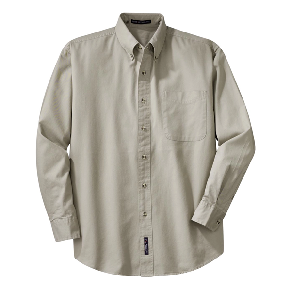 Port Authority Long Sleeve Twill Shirt. - Port Authority Long Sleeve Twill Shirt. - Image 12 of 38