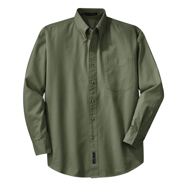 Port Authority Long Sleeve Twill Shirt. - Port Authority Long Sleeve Twill Shirt. - Image 18 of 38