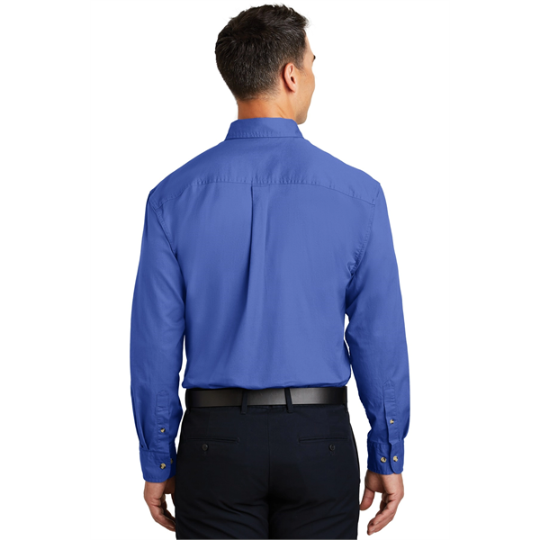 Port Authority Long Sleeve Twill Shirt. - Port Authority Long Sleeve Twill Shirt. - Image 24 of 38