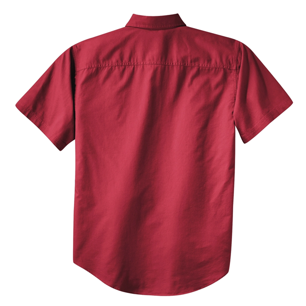 Port Authority Short Sleeve Twill Shirt. - Port Authority Short Sleeve Twill Shirt. - Image 7 of 28