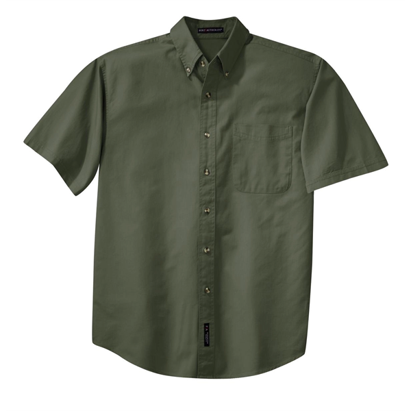 Port Authority Short Sleeve Twill Shirt. - Port Authority Short Sleeve Twill Shirt. - Image 10 of 28