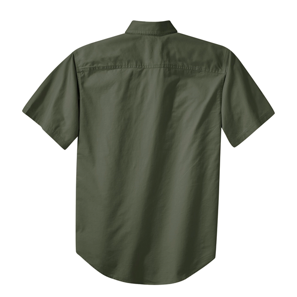 Port Authority Short Sleeve Twill Shirt. - Port Authority Short Sleeve Twill Shirt. - Image 12 of 28