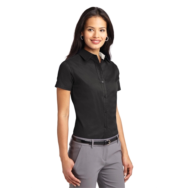 Port Authority Women's Short Sleeve Easy Care Shirt. - Port Authority Women's Short Sleeve Easy Care Shirt. - Image 3 of 150