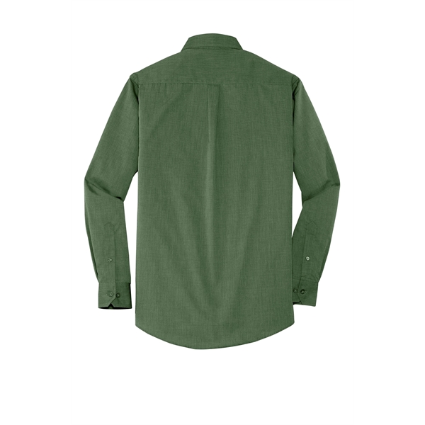 Port Authority Crosshatch Easy Care Shirt. - Port Authority Crosshatch Easy Care Shirt. - Image 9 of 40