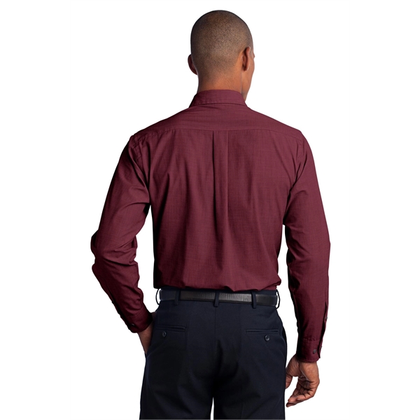 Port Authority Crosshatch Easy Care Shirt. - Port Authority Crosshatch Easy Care Shirt. - Image 26 of 40