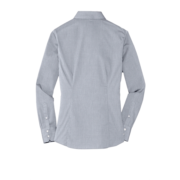 Port Authority Women's Crosshatch Easy Care Shirt. - Port Authority Women's Crosshatch Easy Care Shirt. - Image 20 of 40