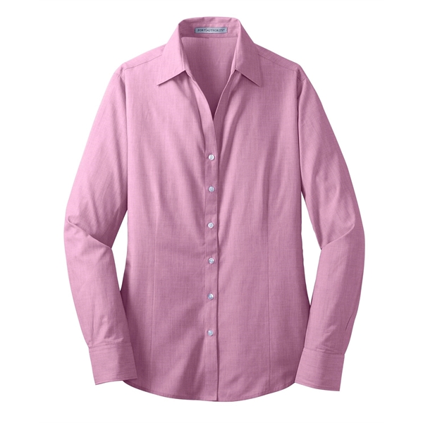 Port Authority Women's Crosshatch Easy Care Shirt. - Port Authority Women's Crosshatch Easy Care Shirt. - Image 23 of 40