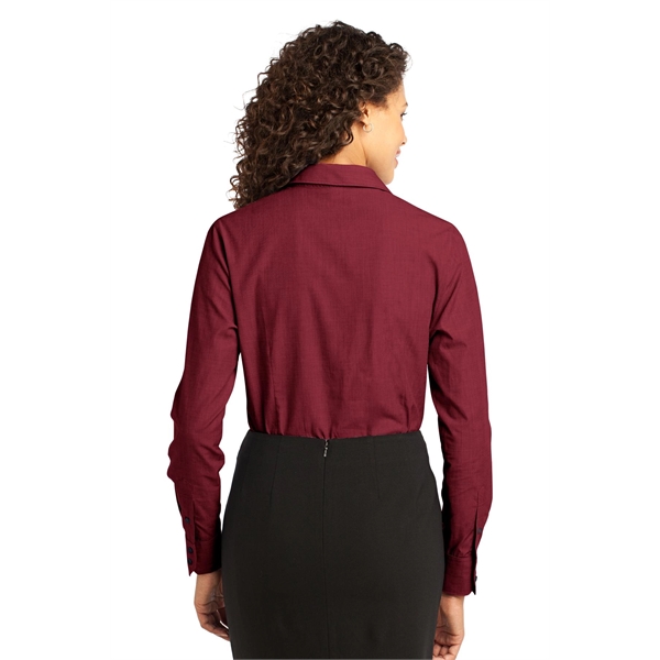 Port Authority Women's Crosshatch Easy Care Shirt. - Port Authority Women's Crosshatch Easy Care Shirt. - Image 25 of 40