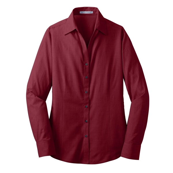 Port Authority Women's Crosshatch Easy Care Shirt. - Port Authority Women's Crosshatch Easy Care Shirt. - Image 28 of 40