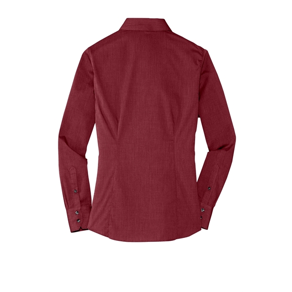 Port Authority Women's Crosshatch Easy Care Shirt. - Port Authority Women's Crosshatch Easy Care Shirt. - Image 30 of 40