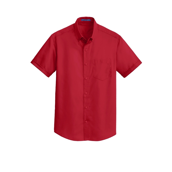 Port Authority Short Sleeve SuperPro Twill Shirt. - Port Authority Short Sleeve SuperPro Twill Shirt. - Image 19 of 40