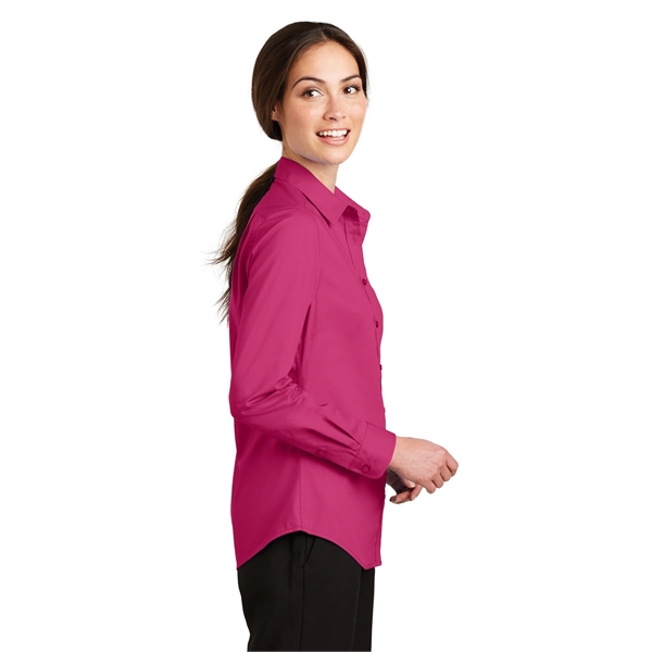 Port Authority Women's SuperPro Twill Shirt. - Port Authority Women's SuperPro Twill Shirt. - Image 19 of 45