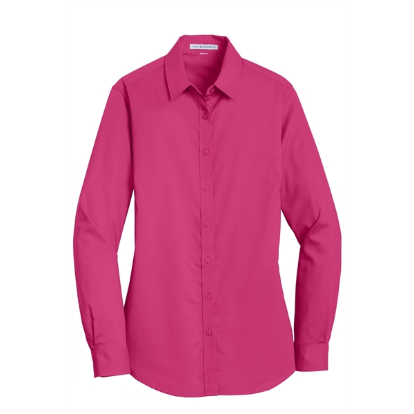 Port Authority Women's SuperPro Twill Shirt. - Port Authority Women's SuperPro Twill Shirt. - Image 20 of 45