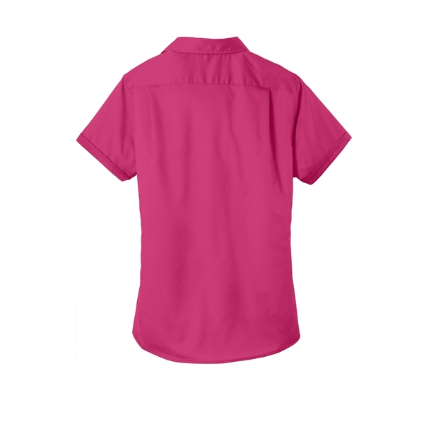 Port Authority Women's Short Sleeve SuperPro Twill Shirt. - Port Authority Women's Short Sleeve SuperPro Twill Shirt. - Image 21 of 45