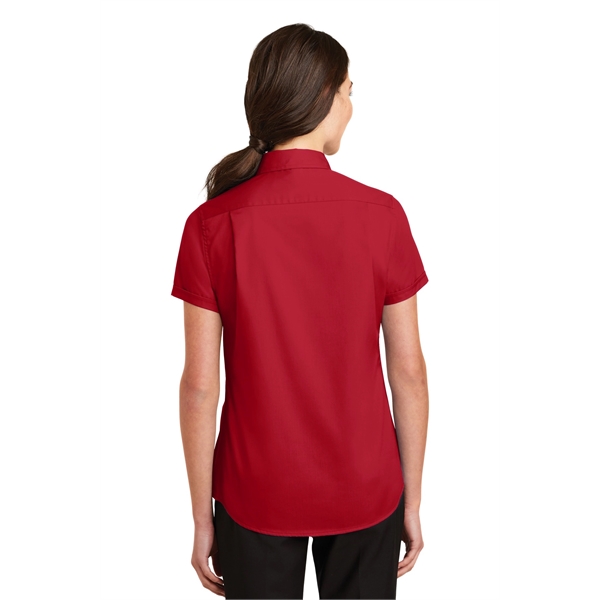 Port Authority Women's Short Sleeve SuperPro Twill Shirt. - Port Authority Women's Short Sleeve SuperPro Twill Shirt. - Image 22 of 45