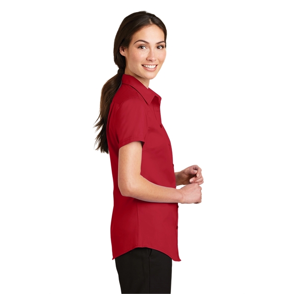 Port Authority Women's Short Sleeve SuperPro Twill Shirt. - Port Authority Women's Short Sleeve SuperPro Twill Shirt. - Image 23 of 45