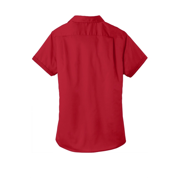 Port Authority Women's Short Sleeve SuperPro Twill Shirt. - Port Authority Women's Short Sleeve SuperPro Twill Shirt. - Image 25 of 45