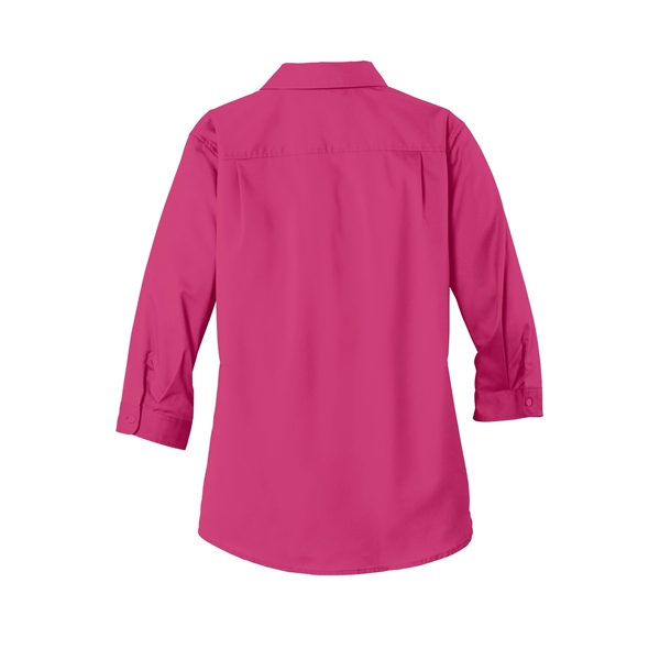 Port Authority Women's 3/4-Sleeve SuperPro Twill Shirt. - Port Authority Women's 3/4-Sleeve SuperPro Twill Shirt. - Image 21 of 45