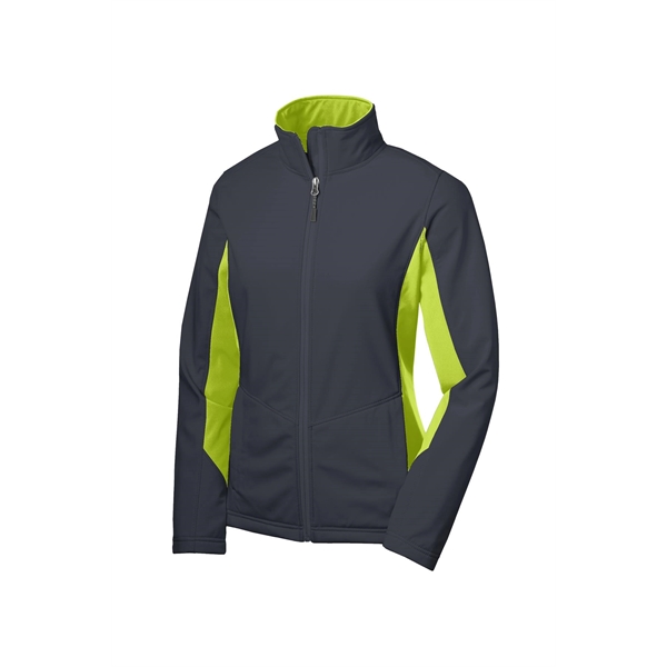 Port Authority Women's Core Colorblock Soft Shell Jacket. - Port Authority Women's Core Colorblock Soft Shell Jacket. - Image 8 of 28