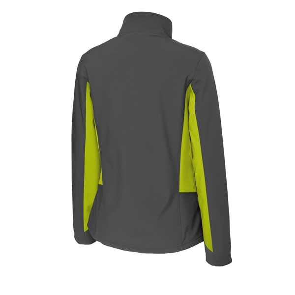 Port Authority Women's Core Colorblock Soft Shell Jacket. - Port Authority Women's Core Colorblock Soft Shell Jacket. - Image 9 of 28