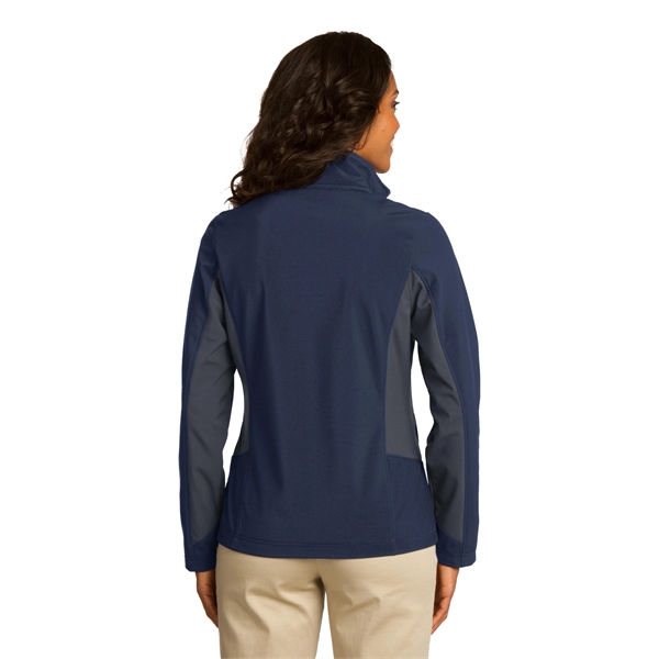 Port Authority Women's Core Colorblock Soft Shell Jacket. - Port Authority Women's Core Colorblock Soft Shell Jacket. - Image 10 of 28