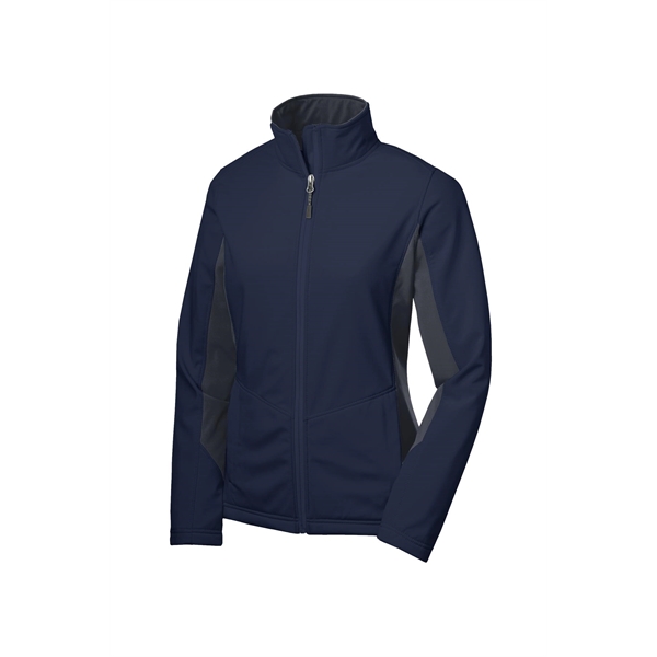 Port Authority Women's Core Colorblock Soft Shell Jacket. - Port Authority Women's Core Colorblock Soft Shell Jacket. - Image 12 of 28