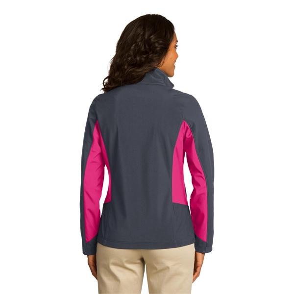 Port Authority Women's Core Colorblock Soft Shell Jacket. - Port Authority Women's Core Colorblock Soft Shell Jacket. - Image 19 of 28