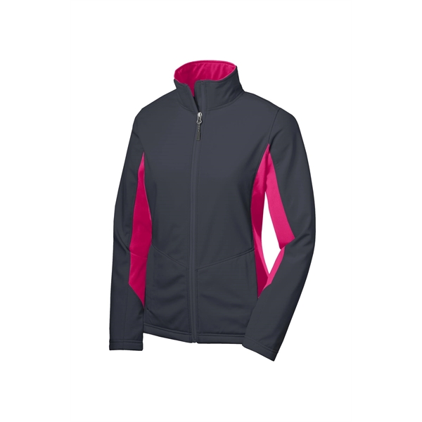 Port Authority Women's Core Colorblock Soft Shell Jacket. - Port Authority Women's Core Colorblock Soft Shell Jacket. - Image 21 of 28