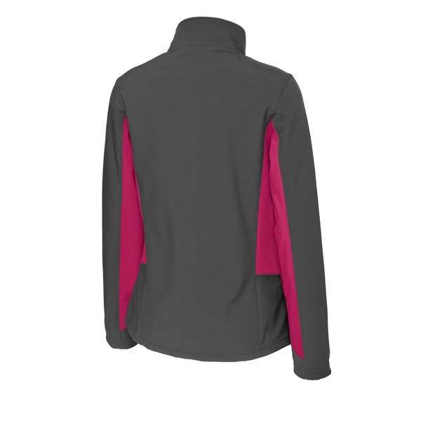 Port Authority Women's Core Colorblock Soft Shell Jacket. - Port Authority Women's Core Colorblock Soft Shell Jacket. - Image 22 of 28