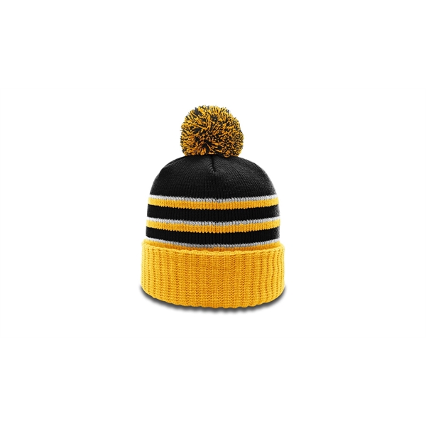 Pom Beanie with Cuff - Pom Beanie with Cuff - Image 1 of 12