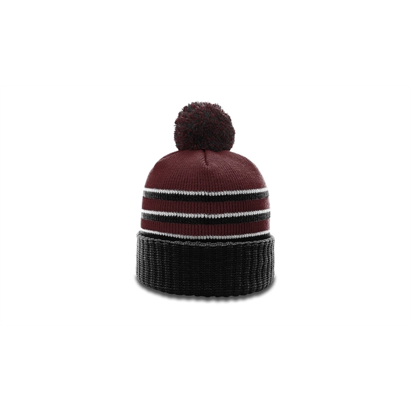 Pom Beanie with Cuff - Pom Beanie with Cuff - Image 5 of 12