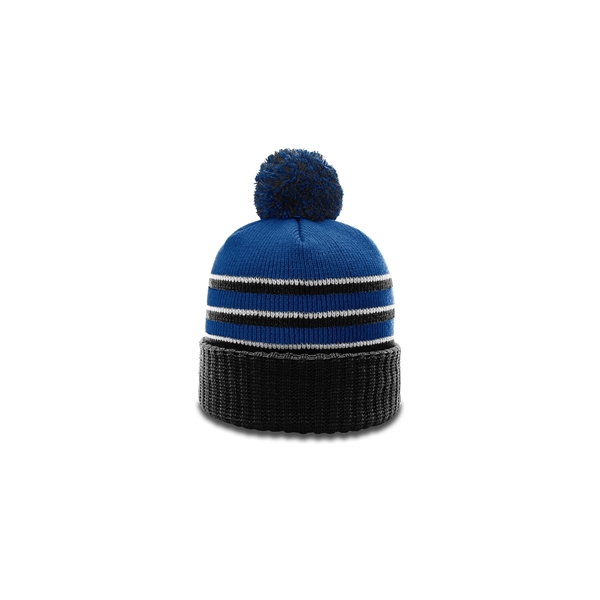 Pom Beanie with Cuff - Pom Beanie with Cuff - Image 10 of 12