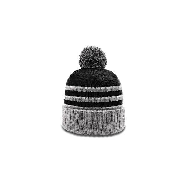 Pom Beanie with Cuff - Pom Beanie with Cuff - Image 12 of 12