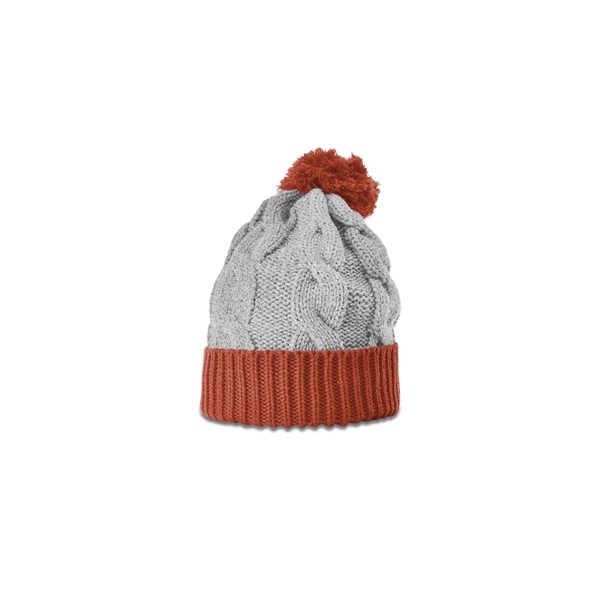 Chunk Twist Knit Beanie with Cuff - Chunk Twist Knit Beanie with Cuff - Image 1 of 22