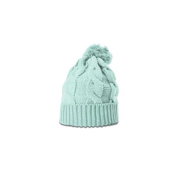 Chunk Twist Knit Beanie with Cuff - Chunk Twist Knit Beanie with Cuff - Image 6 of 22