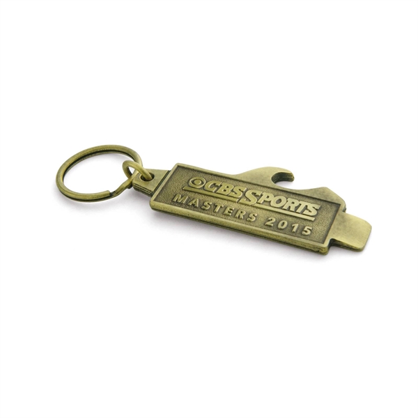 Custom 2 in 1 Can and Bottle Key Chain Opener Plum Grove