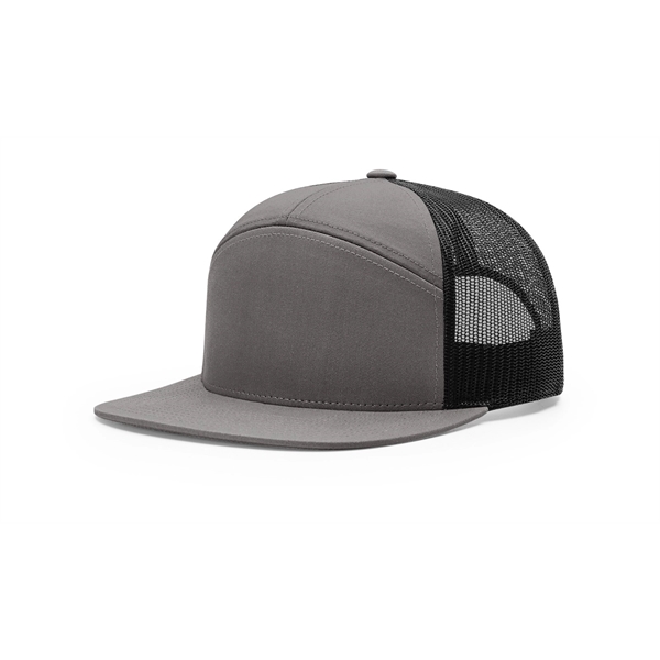 7 Panel Trucker Cap - 7 Panel Trucker Cap - Image 2 of 8