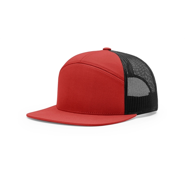 7 Panel Trucker Cap - 7 Panel Trucker Cap - Image 5 of 8