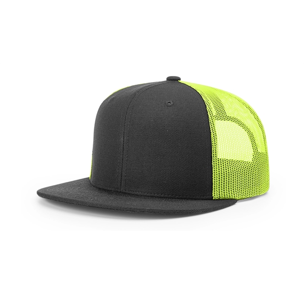 Wool Blend Flatbill Trucker Cap - Wool Blend Flatbill Trucker Cap - Image 1 of 16