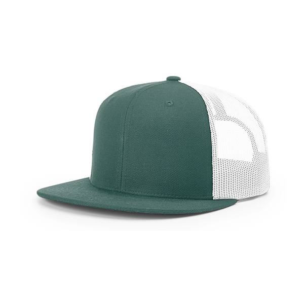 Wool Blend Flatbill Trucker Cap - Wool Blend Flatbill Trucker Cap - Image 3 of 16