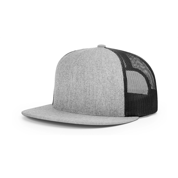 Wool Blend Flatbill Trucker Cap - Wool Blend Flatbill Trucker Cap - Image 4 of 16